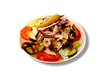 2 Gyros Salat mit Schweinefleisch